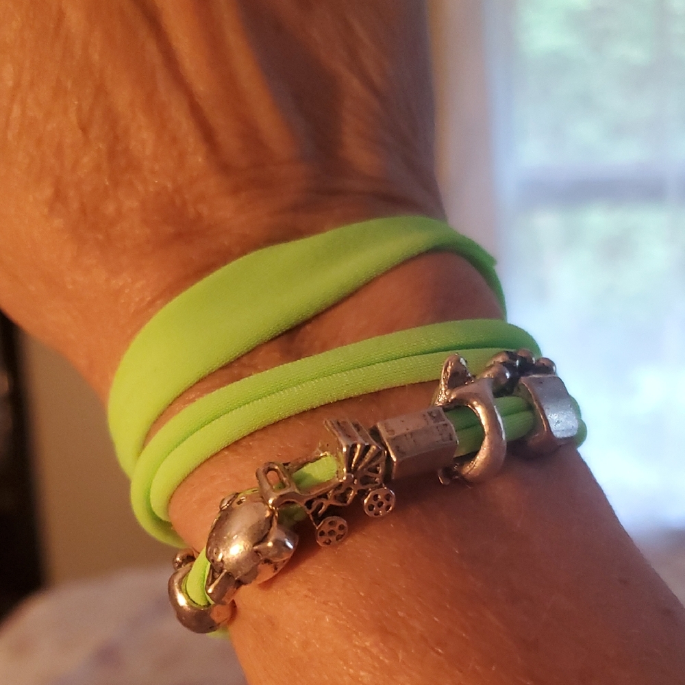 Green Charm Bracelet Set